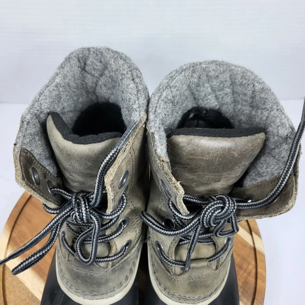 Sorel Women's Slimpack II Lace Waterproof Leather Duck Snow Boots NL2348 Sz 7.5